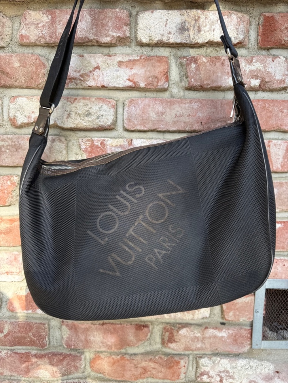 Louis Vuitton Black Explorateur Damier Geant Shoulder Bag